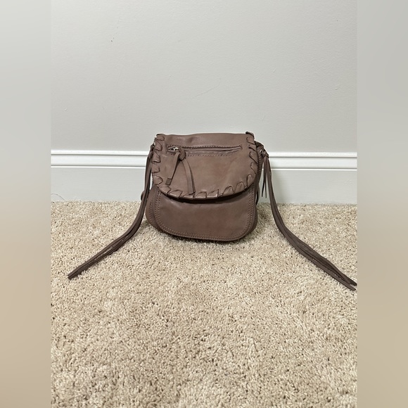 Genuine Leather Saddle Bag with Fringe Detail By Joe's - Picture 9 of 14